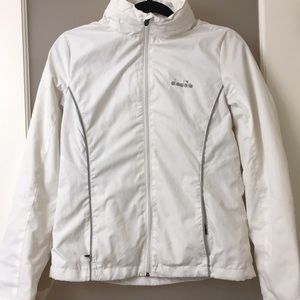 White Diadora brand jacket